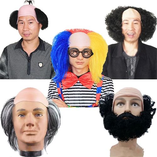 Perruque Drôle Perruque Méditerranéenne Chapeau Déguisements Costume Cosplay Chapeau Hommes Femmes Halloween Party