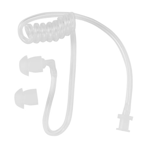 Accessoires D¿Écouteurs Bouchon D¿Oreille Acoustique Acoustique De Tube D¿Air De Bobine Transparente Pour L¿Oreille De Talkie-Walkie De Radio Bidirectionnelle