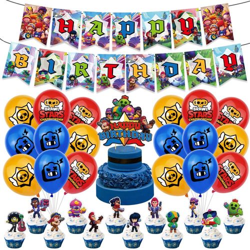 BRAWL STARS Kit de décorations fête d'Anniversaire