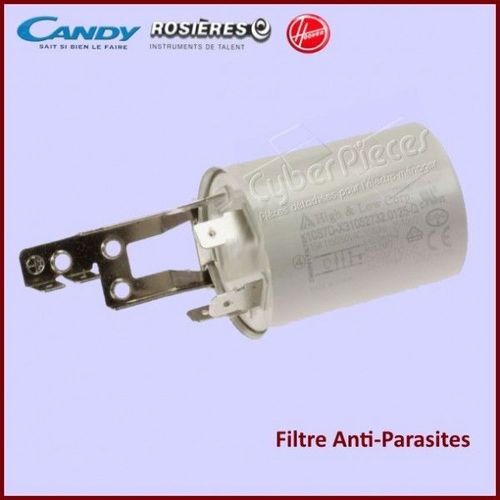 Condensateur p1149 antiparasite d'origine Lave-linge - 41038124, AS0040509, 91200098, 41037239 Lave-linge CANDY, HOOVER, FAGOR, ROSIERES, DE DIETRICH, BAUKNECHT, BRANDT, WHIRLPOOL, THOMSON