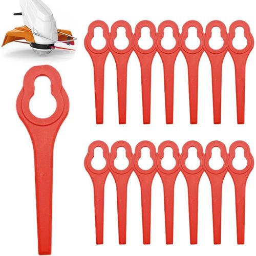 Lot de 15 Lames compatible pour Ferrex Aldi Far 20-i Coupe Bordure, lames de rechange pour Coupe Bordure sans fil Ferrex