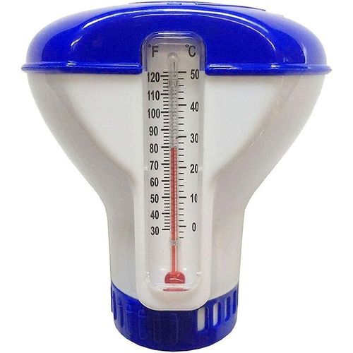 Diffuseur Chlore Piscine avec Thermom&egravetre,Chlore pour Piscine,Distributeur Flottant Automatique, Diffuseur Flottant Piscine Convient pour Les piscines, Les spas