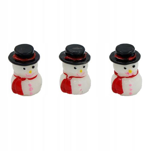 Figurines De Noël Bonhomme De Neige Pere Noël