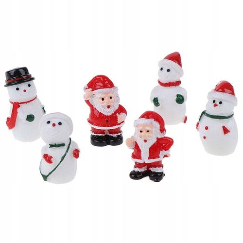 Figurines De Noël Bonhomme De Neige Pere Noël