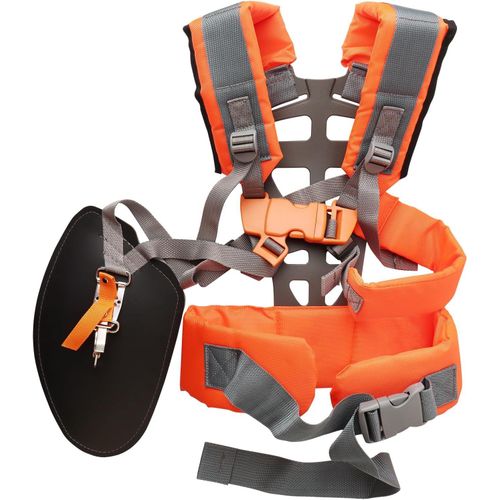 Harnais Debroussailleuse, Universelle Réglable Harnais pour Debroussailleuse, Rembourrée Confortable Double Harnais de Débroussailleuse en Nylon pour Tondeuse à Gazon