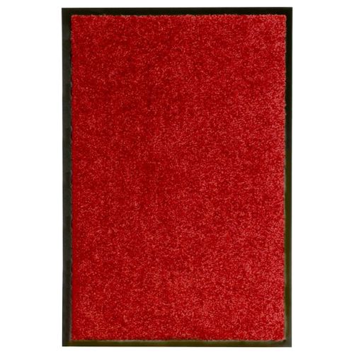 Vidaxl Paillasson Lavable Rouge 40x60 Cm