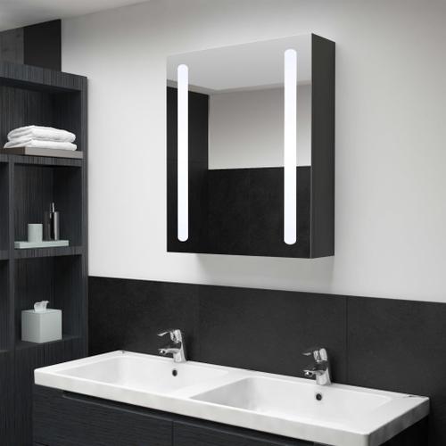 Vidaxl Armoire De Salle De Bain À Miroir Led 50x13x70 Cm