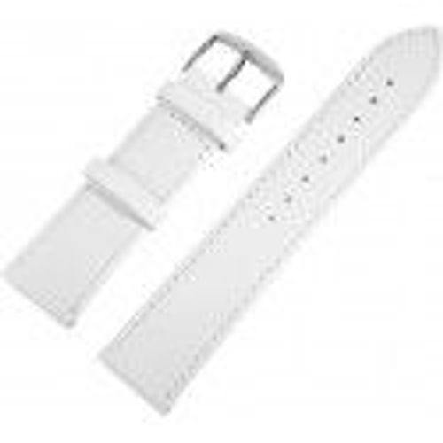 Bracelet De Rechange Pour Montre Cuir Blanc 22 Mm