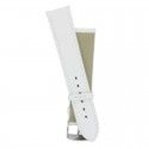 Bracelet De Rechange Pour Montre Cuir Blanc 18 Mm