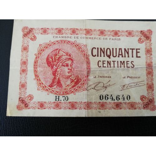 Billet 50 Centimes