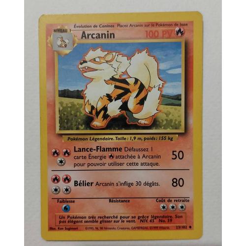 Carte Pokémon Arcanin 23/102