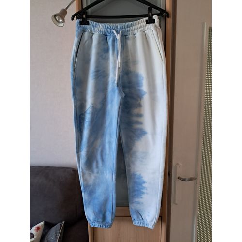Jogging Taille M Boohooman Bleu Et Blanc