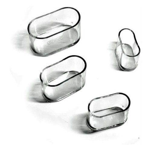 Capuchons De Pieds De Chaise, Capuchons De Pieds Ovales En Silicone Pour Meubles, Protection Contre Les Rayures Au Sol, Transparent 8-24pcs/24pcs_15x30 Mm