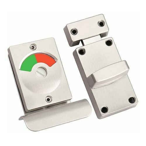 Serrure de porte de toilette avec pièces de rechange de voyant rouge et vert indiquant la serrure de loquet d'acier inoxydable de toilette