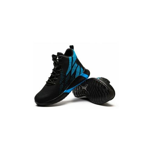 Chaussure De Sécurité Homme Femme S3 Légères Chaussures De Travail Avec Embout De Protection En Acier Respirant Anti-Crevaison Bleu(Taille 39)