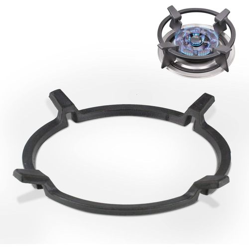 Support De Poêle À Wok En Fonte Support De Wok Universel Adaptateur Wok Gaz Pour Poêle En Fonte Antidérapant Noir, Pour Brûleurs,Plaques À Gaz,Cuisinières[SON141266]