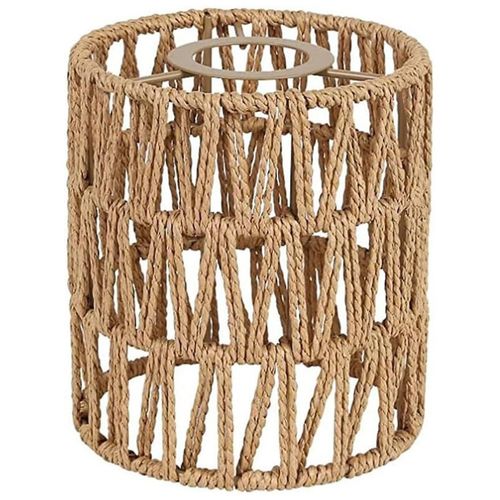 Boho Shades Remplacement 5.9in Hauteur Pendentif Applique Abat-Jour Ventilateur De Plafond Couvre Cylindre Abat-Jour Tissé