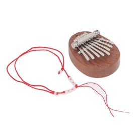 8 Touches Kalimba Acajou Bois Alliage D¿Acier Clé Portable Pouce Piano Mini Doigt Instrument De Musique Pour Débutant