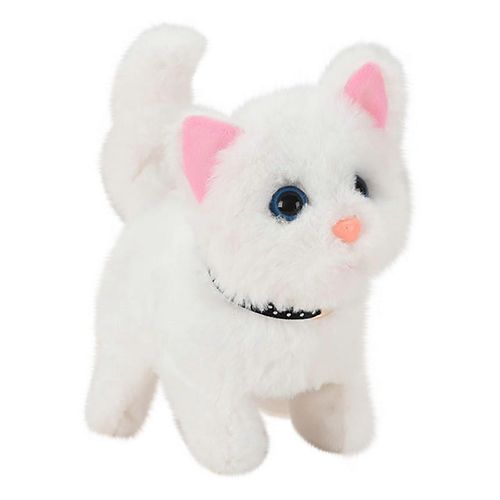 Peluches Robot Peluche Peluche Interactive, Marcher, Aboyer Et Bouger Queue Électronique Animal De Compagnie, Jouet Chat Robot, Jouet D'Anniversaire Pour Enfants Cadeau De Noël