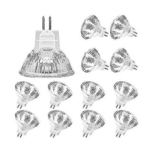 Ampoules Halogènes Mr11 (Lot De 12), Ampoule Halogène Gu4 12v 20w, Couvercle D¿Ampoule À Intensité Variable Mr11 Gu4 Pour Plafonnier