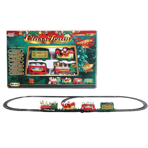 Bluey Toys Jouet Train Set Train de Noël Rails Voies Électriques Piles Jouets S Train Enfant