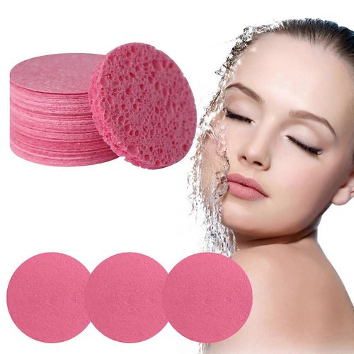 Beauty Secrets Nail Glue 30pc Curcuma Nettoyant Pour Le Visage Tampons,Éponges Naturelles Compressées Pour Le Visage,Éponge Nettoyante Exfoliante, Nettoyage Du Visage Pour Exfolier 
