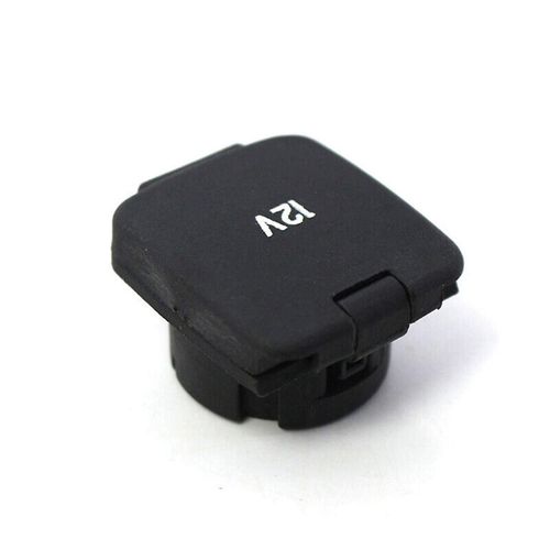 Pour F250 2011-17 Capuchon de prise de courant de la console avant 12V Couvercle noir
