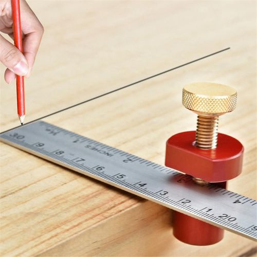 Carte Règle D¿Angle De Tenon Pince Auxiliaire Règle À Angle Droit Escalier Jauge Table De Travail Du Bois Fin De Bloc Table Butée De Table D
