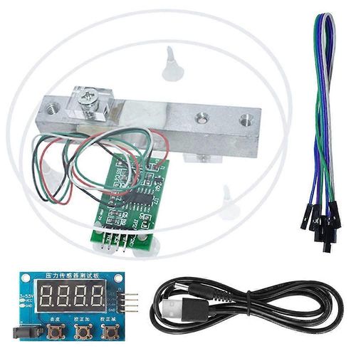 HX711 Kit de module de capteur de poids de capteur de poids numérique de cellule de charge A/D Module 5KG d¿échelle pour, module d¿affichage de balance