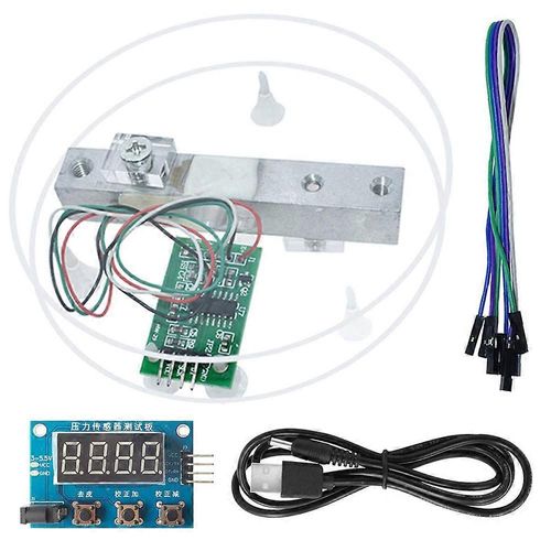 HX711 Kit de module de capteur de poids de capteur de poids numérique de cellule de charge A/D Module 5KG d¿échelle pour, module d¿affichage de balance