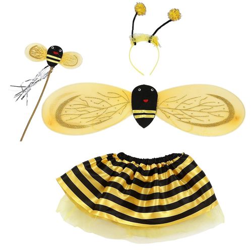 4pc Bumble Bee Miel Filles Enfants Fée Halloween Déguisements Jusqu¿À Costume De Fête