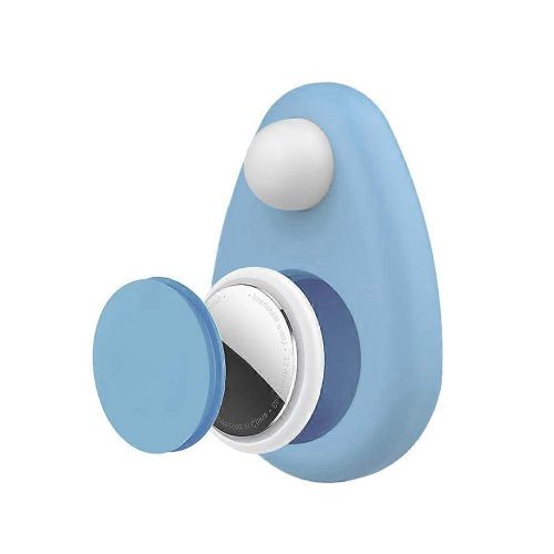 Support étanche en silicone pour enfants pour étui de suivi GPS caché avec broche bleue