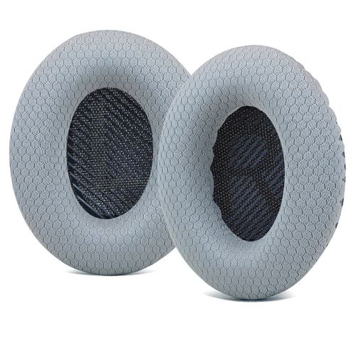 Coussinets de rechange pour casque - AQSACOKIYA - Bose QC35 et QC35ii - Mousse à mémoire de Forme - Gris Tissu