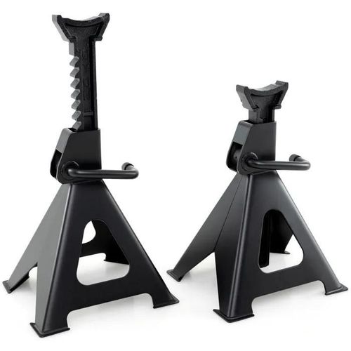 COSTWAY Lot de 2 Crics de Levage de 6 T pour Tout Type de Véhicule, Cric de Levage de Voiture, Hauteur Réglable 36-58,5 cm