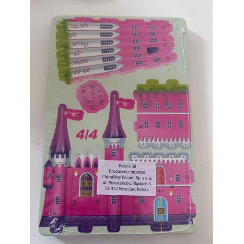 Puzzle, 3d. Château Rose,  , Fun 4 Kids