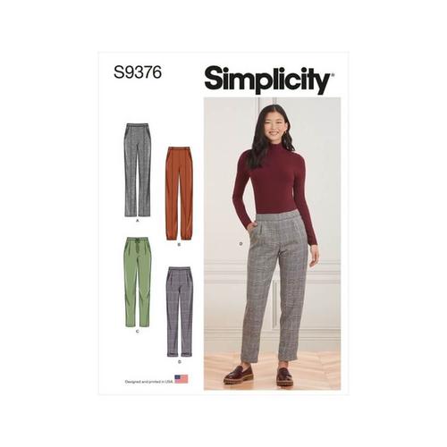 Patron Simplicity 9376 - Pantalon À Enfiler Pour Femme 34 Au 52 Fr