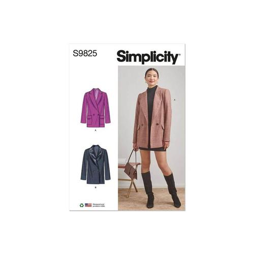 Patron Simplicity 9825 - Vestes Pour Dames