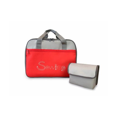 Sac De Transport Pour Machine À Coudre Veritas ¿ Protection & Praticité Rouge Et Gris