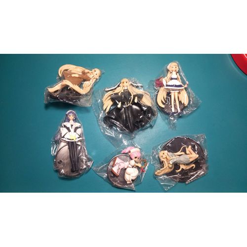 Rare Set Complet De 6 Figurine Chobits - Clamp - Gashapon - 2004