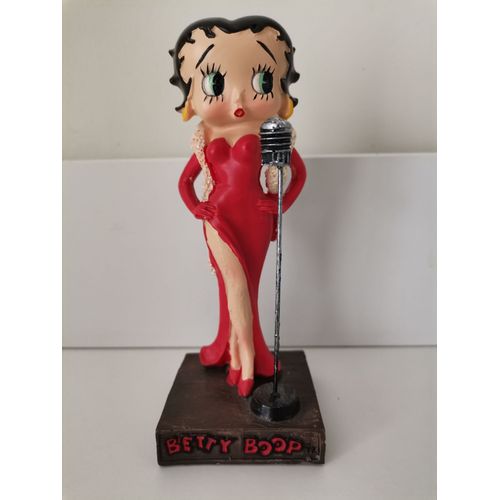 Figurine Betty Boop Chanteuse De Cabaret En Résine Peinte