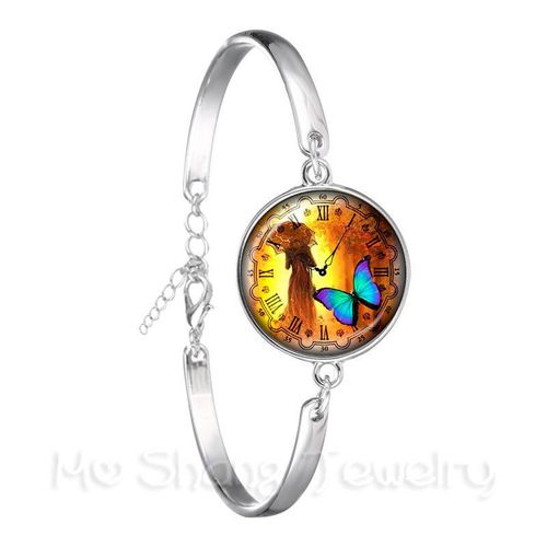 Bracelet Colibri Vert, Image Artistique D'oiseaux, Cabochon En Verre De 18mm, Bijoux Pour Femmes