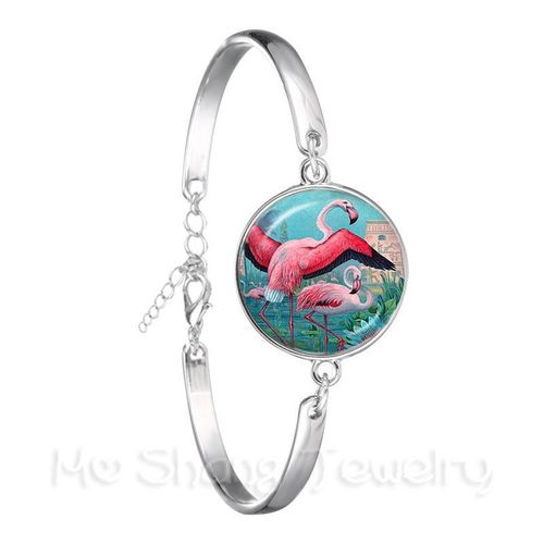 Bracelet Colibri Vert, Image Artistique D'oiseaux, Cabochon En Verre De 18mm, Bijoux Pour Femmes