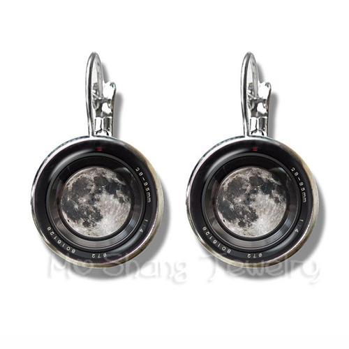 Boucles D'oreilles Dslr Plaqué Argent Pour Femme, Lentilles D'appareil Photo, Image D'art, Garder Ce Moment Pour Toujours, Meilleur Cadeau