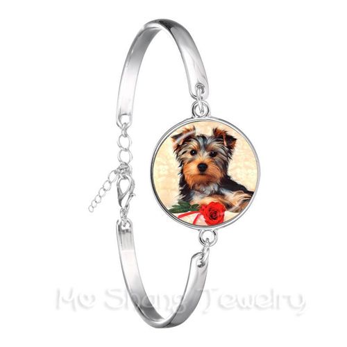 Beau Bracelet Carlin Dans Une Tasse De Thé, 18mm, En Verre, Cabochon Chaîne, Pour Femmes Et Hommes, Bijoux Cadeau