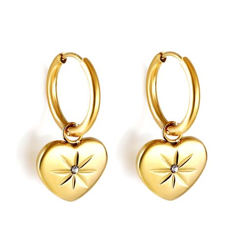 Luxusteel-Boucles D'oreilles Créoles En Acier Inoxydable Pour Femme, Pendentif En Forme De Cuir Oral Elu Carré, Vert Et Blanc, Cadeaux