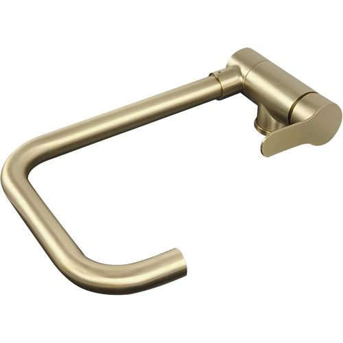 Robinet Cuisine Doré Rabattable Sous Fenetre Robinet Mitigeur Cuisine Rabattable Flexible En Acier Inoxydable 304 Pour Bateau De Rv Camping(Or brossé)