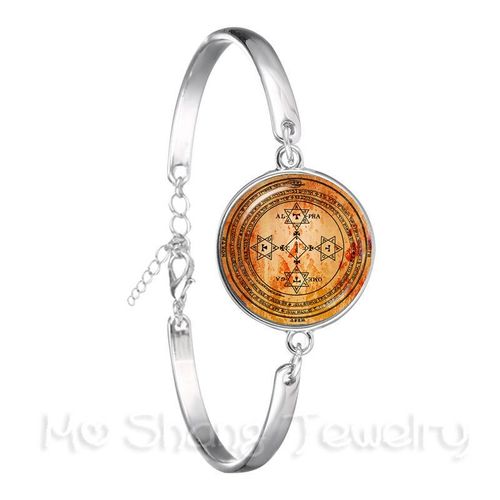 Bracelet Classique Om Yoga Chakra Avec Dôme En Verre, Cadeau Pour Femmes Et Hommes