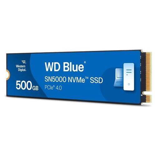 WD Blue SN5000 WDS500G4B0E-00CNZ0 500Go Disque dur interne PCI Express 4.0 x4 (NVMe)