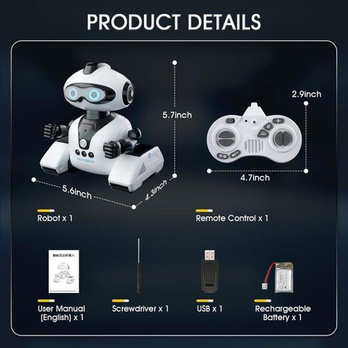 Jouets Robots Télécommandés 2,4 Ghz Pour Enfants