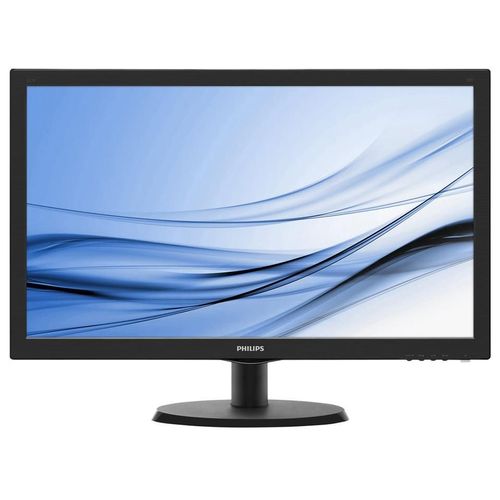 Philips V-line 223V5LHSB2 - Écran LED - 22" (21.5" visualisable) - 1920 x 1080 Full HD (1080p) @ 60 Hz - 200 cd/m² - 600:1 - 5 ms - HDMI, VGA - noir texturé, ligne de contour noire